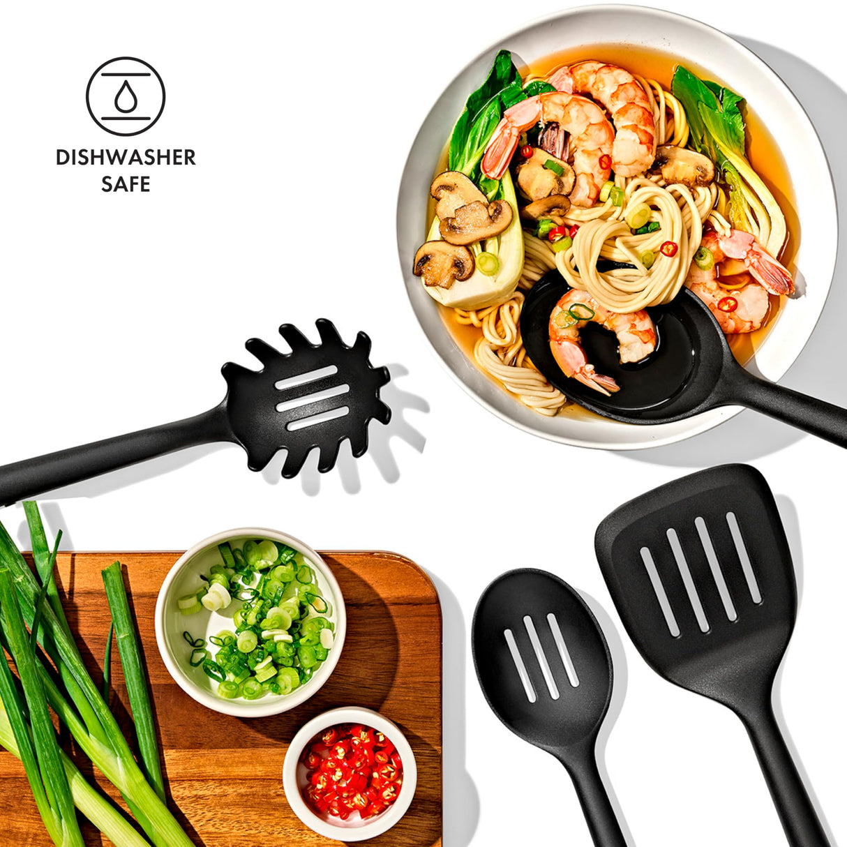 OXO Good Grips 4-Piece Nylon Tool Set, 2.3, Black OXO