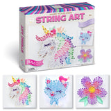 Hapinest String Art Craft Kit for Kids Ages 10-12 and Up, 3D String Art Kit Crafts for Teens, Birthday Gifts for Tween Girls Ages 10 11 12 Years Old and Up, Makes 3 Designs - Unicorn, Cat, and Flower Hapinest