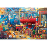 RoseArt - Kodak Collector - Train Station - 2000 Piece Jigsaw Puzzle for Adults RoseArt
