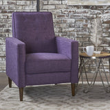 Christopher Knight Home Mervynn Mid-Century Modern Fabric Recliner,polyester, Muted Purple / Dark Espresso Christopher Knight Home