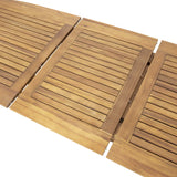 GDFStudio Outdoor Acacia Wood Expandable Dining Table, Teak GDFStudio
