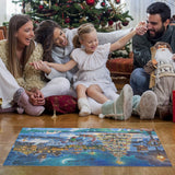 Becko US Puzzles for Adults 1000 Pieces, Wooden Jigsaw Puzzles, 1000 Piece Puzzle for Adults & Kids, Christmas and Holiday (Snow Scene) Becko US