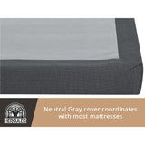Hercules 4 Inch Low Profile Foundation Mattress Box Spring Replacement, Queen Hercules