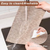 CADONO Placemats Set of 4 Washable Indoor/Outdoor Vinyl Place Mats for Dining Table Durable Non-Slip Heat Resistant PVC Weave Table Mats（Beige） CADONO