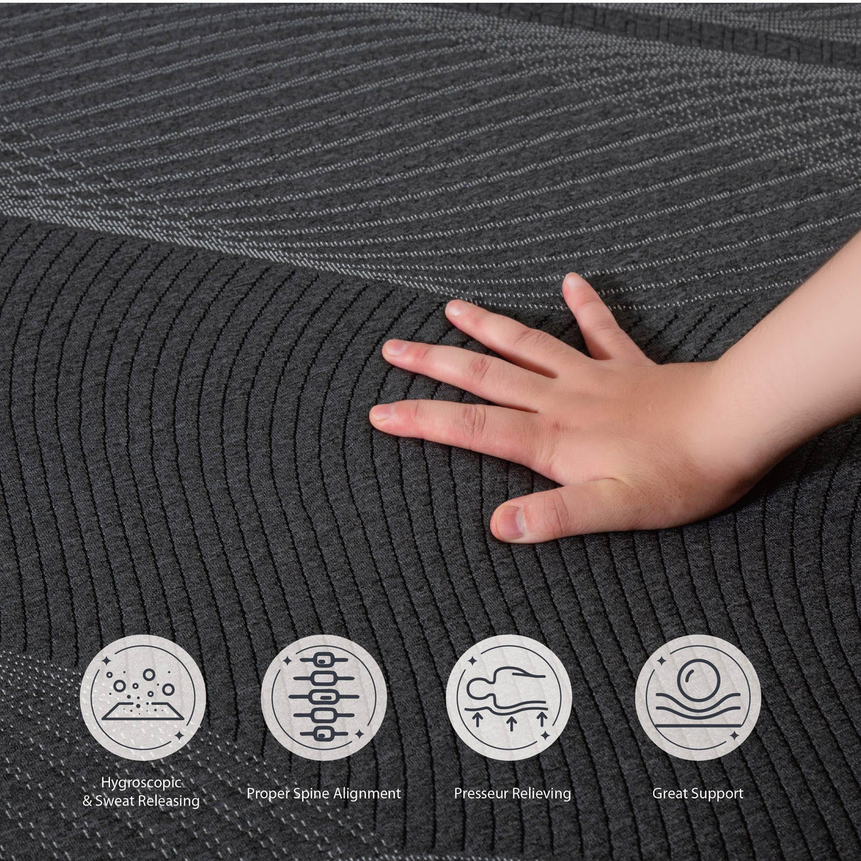 Dyonery 6 inch Full Mattress Charcoal Memory Foam Mattress in a Box, CertiPUR-US Certified Fiberglass Free, Cooling Gel Double Mattress, Made in USA, 75" × 54" × 6", Medium Dyonery