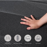 Dyonery King Mattress 8 Inch Charcoal Gel Memory Foam in a Box, CertiPUR-US Certified Fiberglass Free, Cooling Double Mattress, Made in The USA of US Foam, 80" × 76" × 8", Medium Dyonery