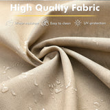 CAODOC Outdoor Sectional Patio Furniture Set,10 Pieces Wicker Conversation Sets L Shaped Couch,Out Door Sofa Outside Furniture with Swivel Chairs,Beige CAODOC