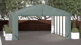 ShelterLogic ShelterTube Garage & Storage Shelter, 20' x 23' x 12' Heavy-Duty Steel Frame Wind and Snow-Load Rated Enclosure, Green ShelterLogic