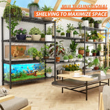 Storage Shelves Heavy Duty, 48" L x 20" W x 72" H Garage Wire Shelving Unit Loads 2000LBS, 5-tier Adjustable Metal Industrial Utility Shelf Rack for Kitchen, Laundry Room, Pantry, Warehouse, Basement ROOMTEC