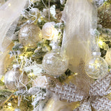 Sea Team 60 mm/2.36 Inch Set of Colourful and Sparkling Painted Ornaments and Hanging Baubles for Christmas Tree – 30 Pieces Sea Team