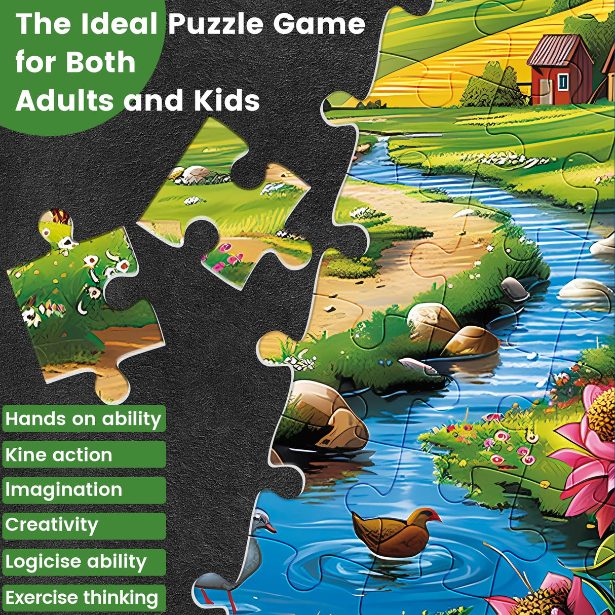 300 Pieces Puzzles for Adults Horse Puzzles Games Brain Teaser Thick Paper Animals Puzzles Pieces Fit Together Challenging Puzzles for Adult Children Elderly Gift Toy 20.5 x 15 in WSCXSC