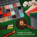 Weigreen Wax Seal Kit, Premium Wax Seal Stamp Kit with 24 Colors 624 Pcs Beads, Metallic Pens, Warmer, Spoon and Tea Candles for Wedding Invitation, Letter Envelope, Gift Cards & DIY Crafts Weigreen