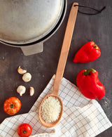 ECOSALL Heavy Duty Large Wooden Spoon 18-inch, Long Handle Cooking Spoon With a Scoop. Nonstick Big Spoon for Stirring, Mixing Cajun Crawfish Boil, Wall Décor. Super Strong Sturdy Giant Hardwood Spoon ECOSALL