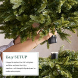 Balsam Hill 7.5 ft Unlit Classic Blue Spruce - Artificial Christmas Tree with 2,960+ Tips, Premium Stand, Storage Bag & Easy Assembly for Indoor Holiday Decorating Balsam Hill
