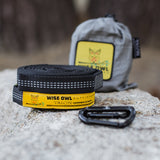 Wise Owl Outfitters Hammock Straps for Trees Heavy Duty - Set of Two 10ft Long, 1 Inch Thick Camping Hammock Tree Straps w/ 38 Loops & 2D Carabiners - Essential Hammock Accessories Wise Owl Outfitters