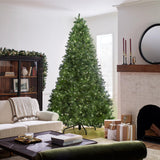 National Tree Company Pre-Lit 'Feel Real' Artificial Full Downswept Christmas Tree, Green, Douglas Fir, Dual Color LED Lights, Includes Stand and PowerConnect, 9 feet National Tree Company