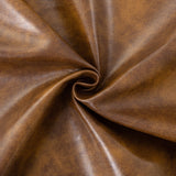 Furniliving PU Leather Accent Chair for Living Room, Upholstered Reading Chair with High Backrest, Tufted-Button Wingback Armchair for Bedroom, Dressing Room, Home Office, Brown Furniliving