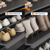 GarveeHome Shoe Cabinet with 2 Flip Drawers, Wooden Shoe Organizer Cabinet with Adjustable Shelf, Shoe Storage for Entryway, Hidden Shoe Cabinet for Hallway, Living Room, Black GarveeHome