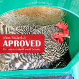 Nest Box Pads for Chicken Nesting Boxes - 13 x 13 Pads Made in USA from Sustainably Sourced Aspen Excelsior (10 Pack) Pecking Order
