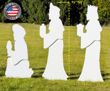 FrontYard Originals Complete All-Weather Life Size Outdoor Nativity Display, Made in The USA, Durable Solid Plastic FrontYard Originals