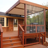 Covers & all Outdoor Clear Tarp Curtain, 18oz Clear Outdoor Curtains For Patio, Waterproof & Tear Proof Transparent PVC Vinyl Tarp with Rustrpoof Grommets for Porch, Gazebos, Balcony (8'H x 10'W feet) Covers & All