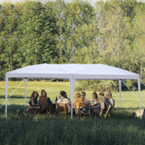 Outvita 10x20ft Ez Pop Up Outdoor Canopy Tent, Portable Commercial Instant Tent with Carry Bag for Party Wedding Birthday BBQ Events Outvita