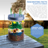Discovery #MINDBLOWN DIY Terrarium Grow Kit, Fast-Growing Indoor Mini Garden, Create A Living Ecosystem, Includes Sand, Seeds, Potting Mix, Stones and More Discovery Kids