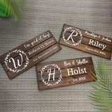 Personalized Wooden Monogram Family Sign with Couples Names, Custom Name Sign, Unique Wedding Gift for Couples, Rustic Established Date Plaque, Anniversary Gifts for Wife or Husband Gifts aydan's unique finds