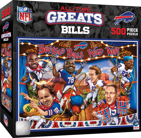 MasterPieces 500 Piece Sports Jigsaw Puzzle for Adults - NFL Buffalo Bills All-Time Greats - 15x21 Masterpieces