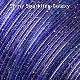 iSANGHU Shiny Clear 3D Printer Filament 1.75mm, High Speed PETG for 30-600mm/s, Blue to Purple Gradient Filament with Sparkling Glitter, Transparent PETG Filament 1kg(2.2lbs) Spool iSANGHU