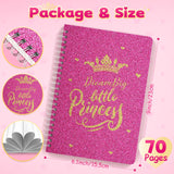 ADUSRIZ Princess DIY Journal Kit for Girls Gift for 8-12, 50 Pcs Scrapbook & Diary Supplies Set, Journaling Art Crafts Kit with Storage Case, Birthday Gifts for Teen Girls Craft Sets ADUSRIZ