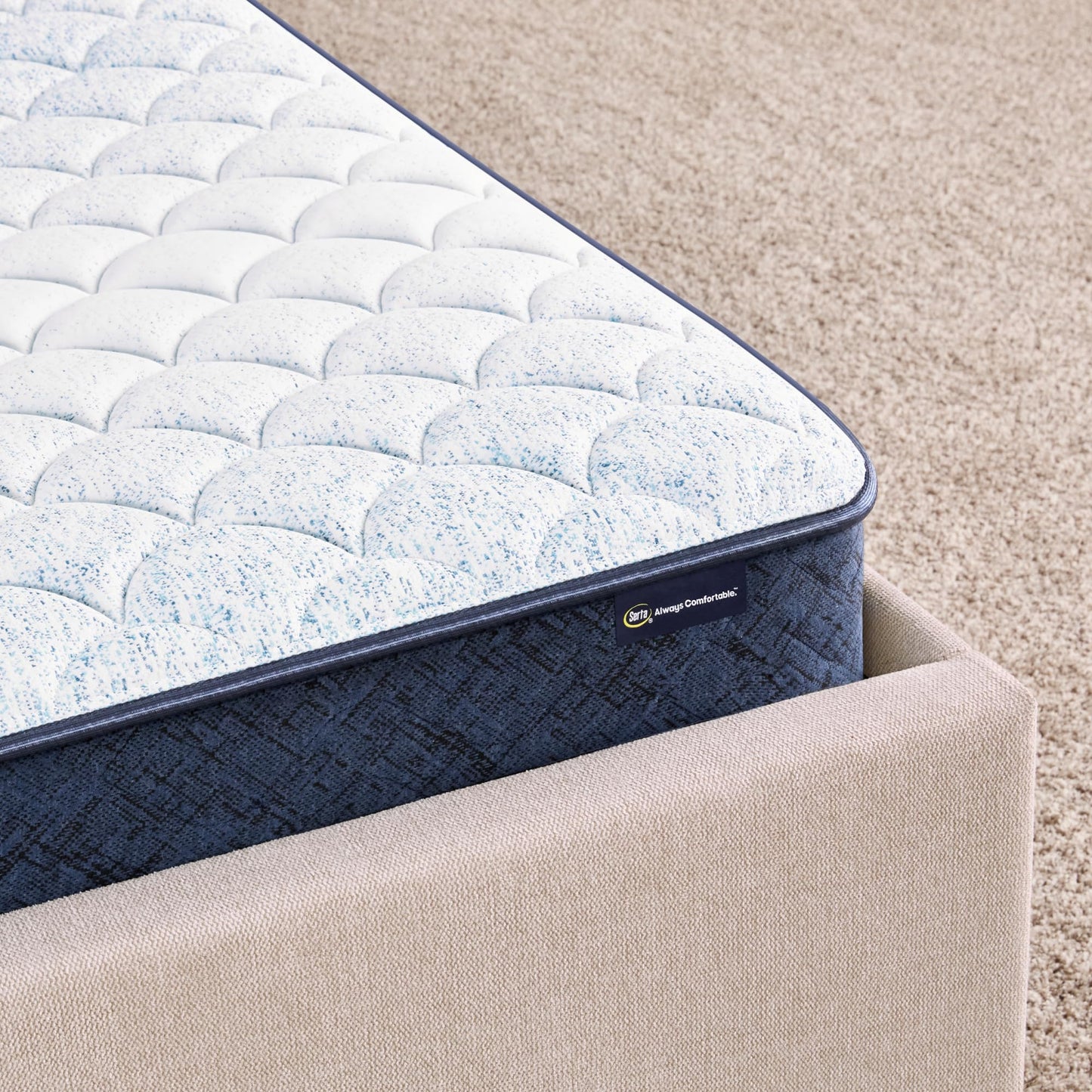 Serta Sleeptrue Firm 6" Twin Memory Foam Mattress in a Box, Cooling, Breathable, and Pressure Relieving - 100 Night Trial, CertiPUR-US Certified and 10 Year Limited Warranty