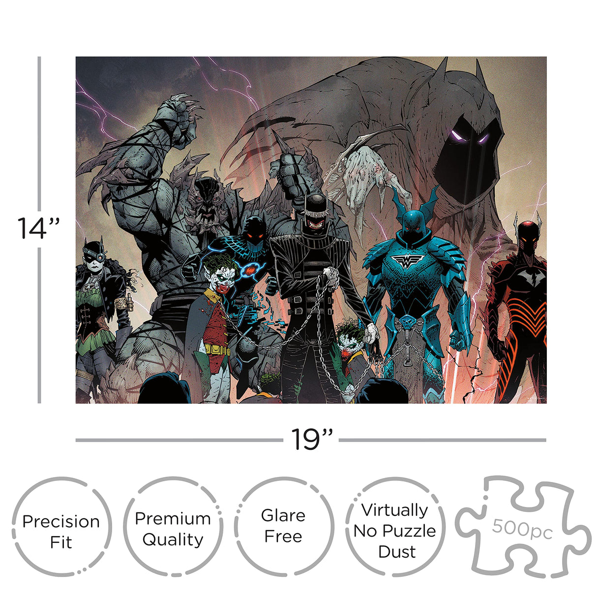 AQUARIUS - DC Batman Who Laughs 500 Piece Jigsaw Puzzle AQUARIUS