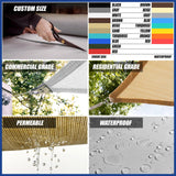 ShadeMart 9' x 15' Beige Sun Shade Sail UPF50 Rectangle smTAPR1020 Canopy Fabric Cloth Screen, Water Permeable & UV Resistant, Heavy Duty, Carport Patio Outdoor - We Customize Size ShadeMart