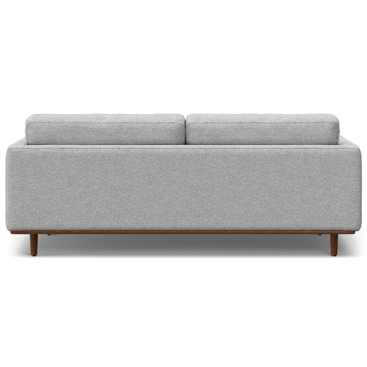SIMPLIHOME Morrison Mid-Century Modern 89 Inch Wide Sofa in Mist Grey Woven-Blend Fabric, For the Living Room and Family Room SIMPLIHOME