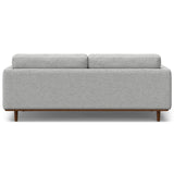 SIMPLIHOME Morrison Mid-Century Modern 89 Inch Wide Sofa in Mist Grey Woven-Blend Fabric, For the Living Room and Family Room SIMPLIHOME