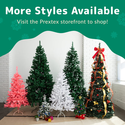 Premium 6Ft Christmas Tree with 1200 Tips for Fullness - Artificial Canadian Fir Full Bodied Christmas Tree 6ft with Metal Stand, Lightweight and Easy to Assemble