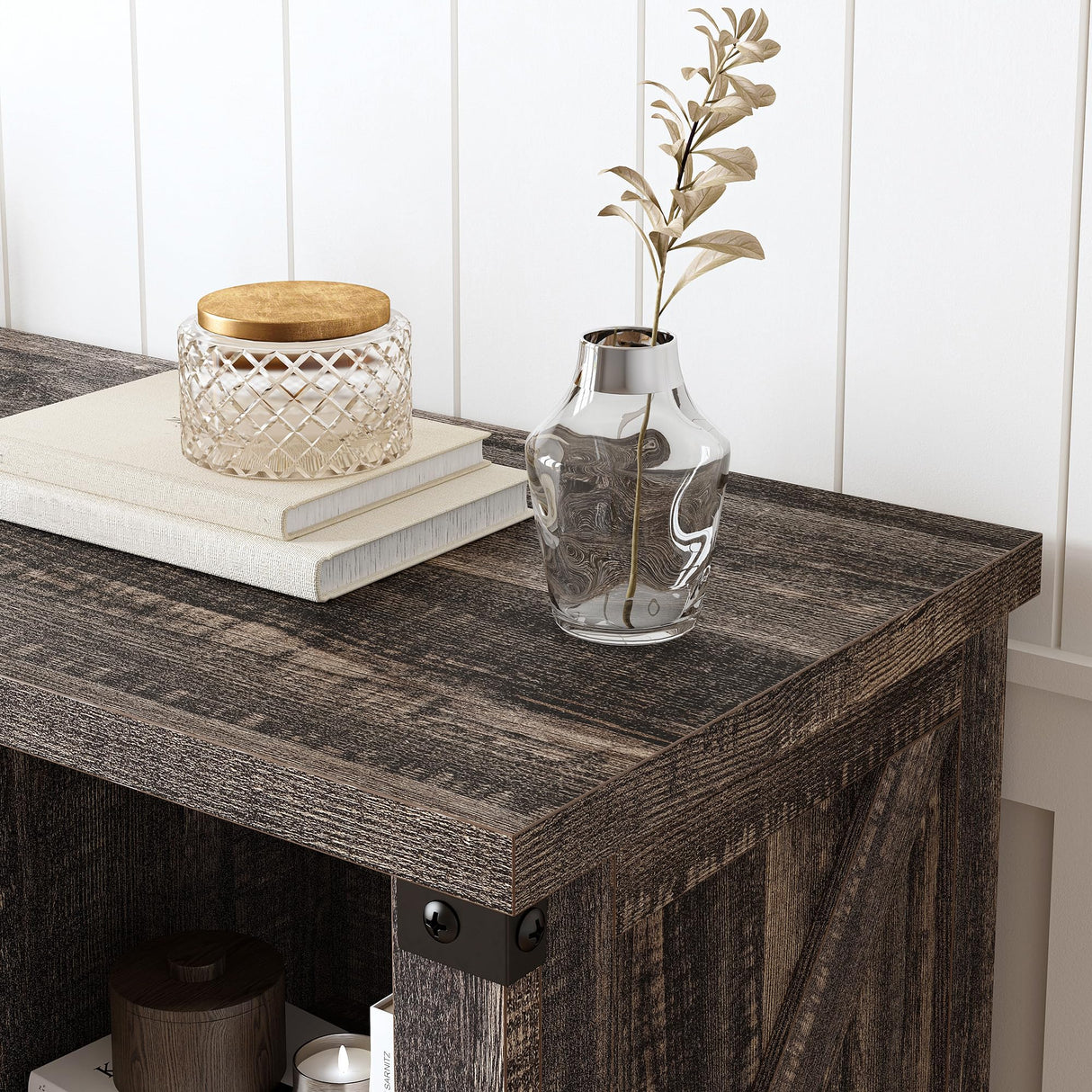 EnHomee 8 Cube Storage Organizer and Shelves, Cube Shelf Bookshelf for Home and Bedroom, Black Oak EnHomee