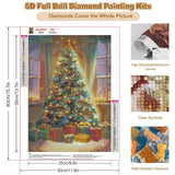 CEOVR Christmas Tree Diamond Art Kits for Adults, Christmas Diamond Painting Dots 5D DIY Full Drill Gem Art, Adult Crafts Kits Arts and Crafts, Wall Decor for Home Office 12x16in CEOVR