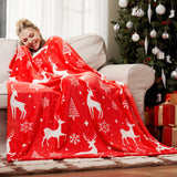 Joiedomi Christmas Throw Blanket - Soft Flannel Christmas Blanket - Warm Plush Holiday Decorative Throw - Winter Cozy Present Throw for Couch - 50” x 60" Red Nordic Joiedomi