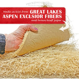 Nest Box Pads for Chicken Nesting Boxes - 13 x 13 Pads Made in USA from Sustainably Sourced Aspen Excelsior (5 Pack) Pecking Order