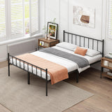 DIIYIV Full Bed Frame-Classic Metal Platform Bed Frame,Mattress Foundation with Steel Slat Support,Under Foundation Storage,No Box Spring Needed, Easy Assembly, Full Size DIIYIV