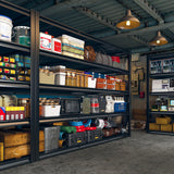 REIBII 60" W Garage Shelving 3000LBS Heavy Duty Storage Shelves, Adjustable 5 Tier Metal Shelves for Storage Rack Industrial Shelf, Garage Storage Shelving Unit, 60" W x 24" D x 72" H REIBII