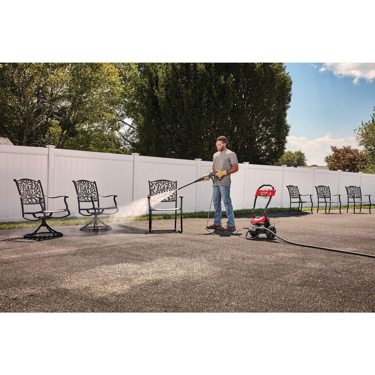 CRAFTSMAN Electric Pressure Washer, Cold Water, 1900 -PSI, 1.2-GPM, Corded (CMEPW1900) CRAFTSMAN