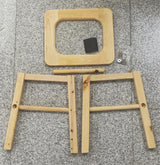 MOGUOBIN Wooden Steam Seat with Four Legs,Yoni Steam Chair,Yoni Steam Pot,Three-Dimensional Toilet,Heavy Bathroom Anti-Skid Shower Stool,Steaming Chair V Steam at HOM Eattachment 15.7" H (No Steamer) MOGUOBIN