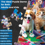 300 Piece Puzzle for Adults Jigsaw Puzzles Dog Puzzles 300 Pieces for Adult Kids Ages 8-10 10-12 Recycled Cardboard Adult Puzzles Game Birthday Gift Family Challenging Game 20.5x15IN WSCXSC
