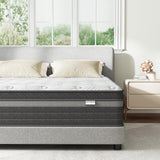 Queen Mattress, 12 inch Queen Size Mattress in a Box Hybrid Design with CertiPUR-US Foam Queen Bed Mattress Pressure Relief Motion Isolation 100 Nights Trial aottress