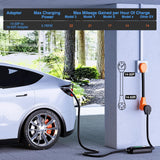 Nilight EV Charger Adapter Cord 30 Amp to 50 Amp 4 Prong Pure Copper New Dryer Outlet to EV Plug Conversion Heavy Duty 10 Gauge Wire 14-30P to 14-50R 30M/50F for Level 2 EV Charging Nilight