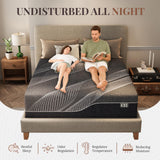 CH CHARME HOUSE 14 Inch Full Mattress, Bamboo-Charcoal Memory Foam Mattress, Cooling & Pressure Relief, Bed in a Box, Foam Made in USA & CertiPUR-US Certified, 54'x75'x14', Black CH CHARME HOUSE