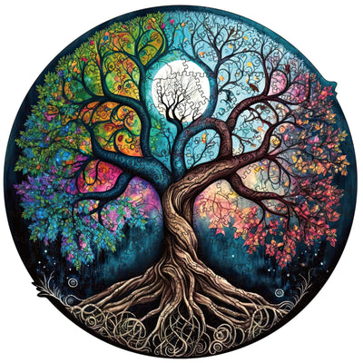 Wooden Puzzle for Adults, 200 Piece Irregular Animal Shaped Wooden Jigsaw Puzzles, Unique Puzzles for Adults, Creative Gift for Teenagers and Adults (The Pattern is Protected by Copyright)